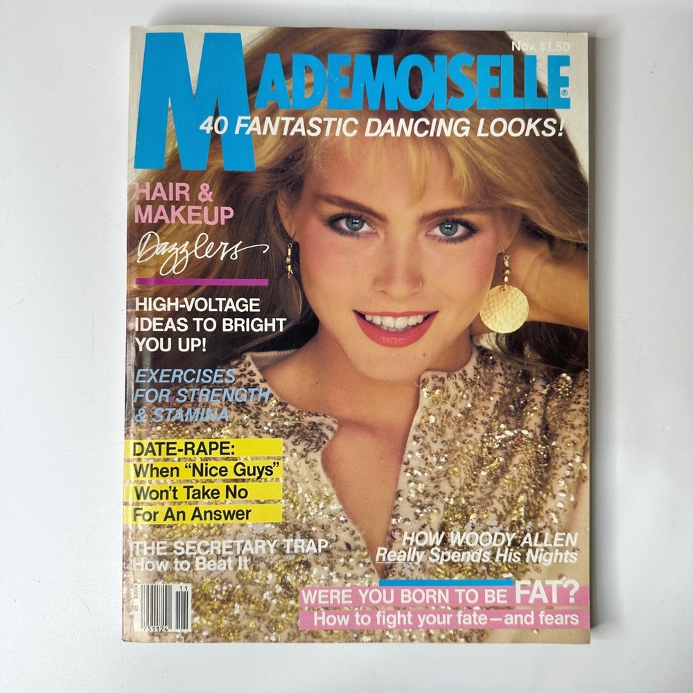 November 1980 Mademoiselle Magazine Vintage 80s Fashion Lifestyle Woody Allen